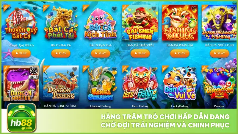 Hàng trăm trò chơi hấp dẫn đang chờ đợi trải nghiệm và chinh phục