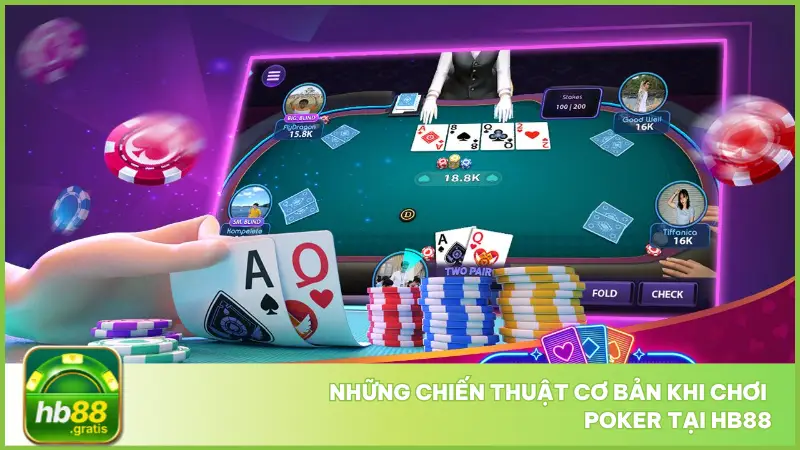 Poker Hb88 – Luyện Tay, Lên Trình, Thắng Đậm Từng Ván 4 Một vài chiến thuật cơ bản thường được áp dụng thành công